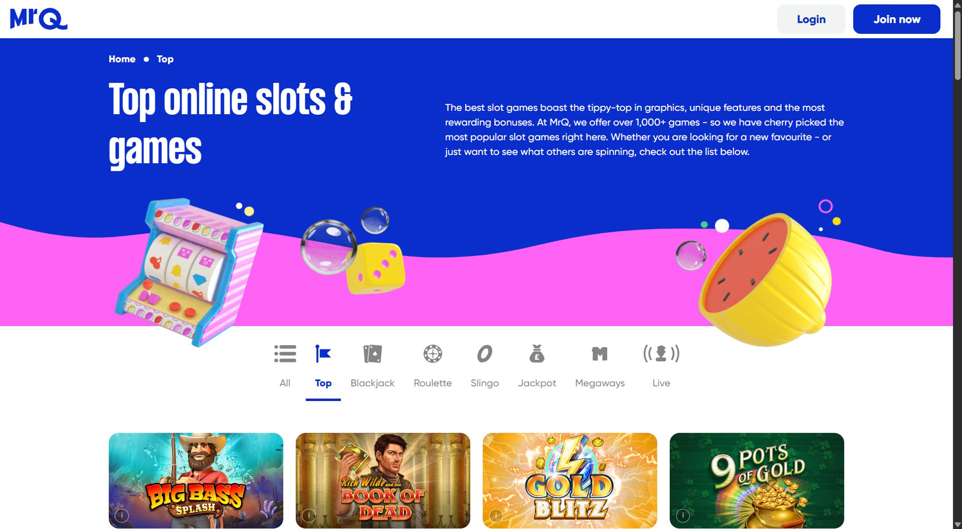 2. MrQ Casino - Fast Maestro Casino Access